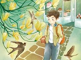 救援男孩与狗